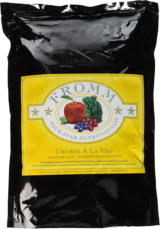 Fromm Four-Star Chicken a La Veg Dry Cat Food, 5-Pound Bag