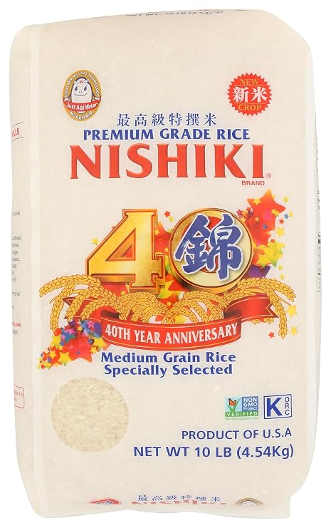 Nishiki Premium Sushi Rice, 10lbs