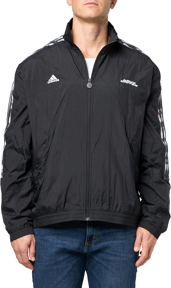 adidas Men's Pride Tiro Track Top Outerwear Jacket, Black , Small