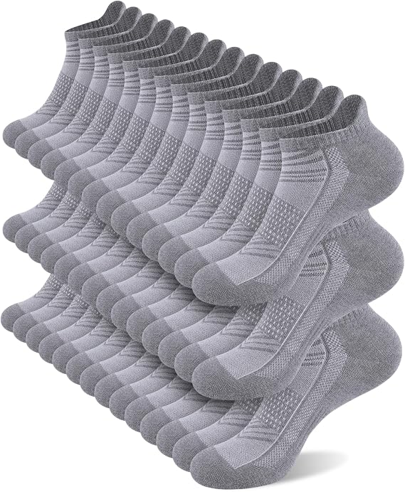 shnn 14 Pairs Mens/Womens Ankle Socks Breathable Casual Low Cut Short Socks for Men/Women with Heel Tab