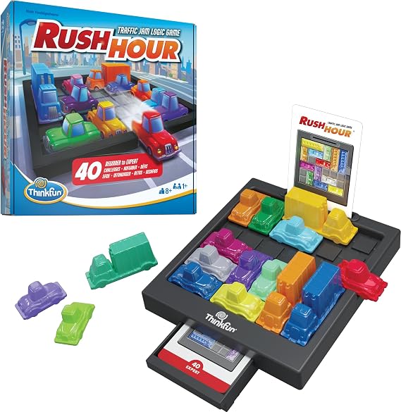 ThinkFun Rush Hour Logic Game for Kids Age 8+