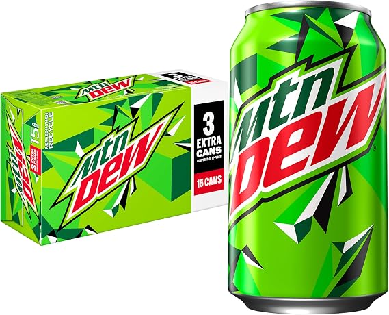 Mountain Dew, 12 oz (pack of 15)