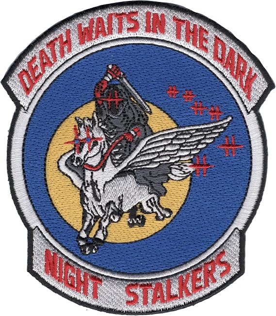 160th SOAR 101st Airborne Division Collectible Novelty Patch - Death Waits in The Dark