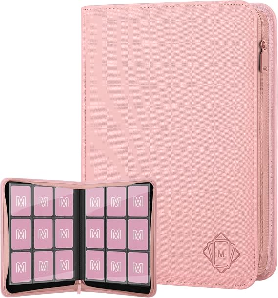9-Pocket Zip Trading Card Binder Holds 540 Cards for TCG MTG Sports Cards