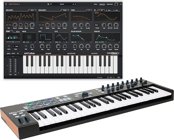Arturia ARTURIA Soft Synth/MIDI Controller MiniFreak V + KeyLab Essential 49 BK Bundle Set