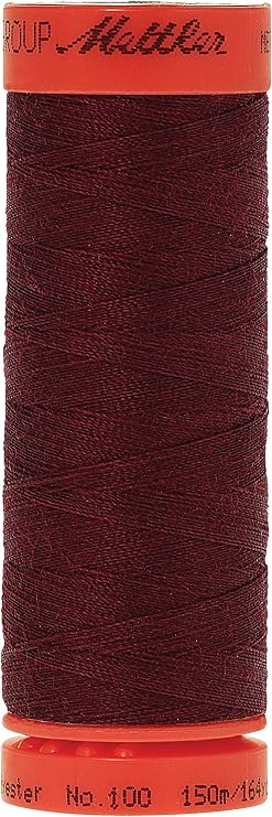 Mettler Metrosene 100% Core Spun Polyester Thread, 165 yd, Bordeaux