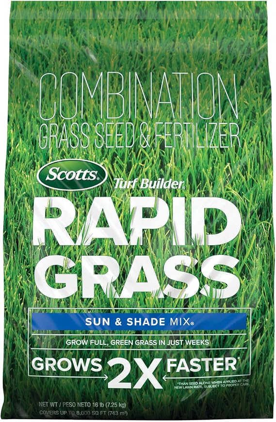 Scotts Turf Builder Rapid Grass Sun & Shade Mix, 16 lbs.