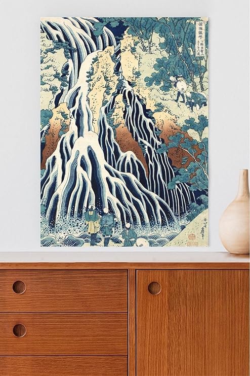 Postermanya (pster20092) Kirifuri Waterfall - Katsushika Hokusai Sanatsal Poster 30 x 40