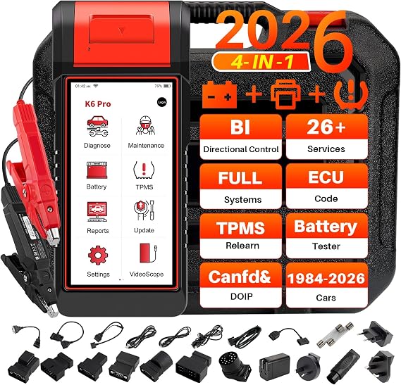 KINGBOLEN K6 Pro OBD2 Scanner 4-in-1 Full System Bidirectional Scan Tool