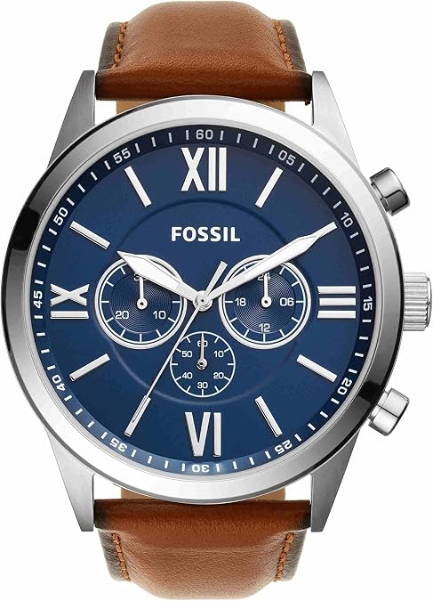 Flynn Chronograph Brown Leather Watch