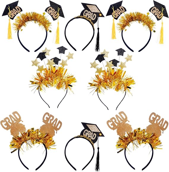 Graduation Hat Headband Cap Hairpin Hair Accession Party Dress Up Favor Photo Supplies