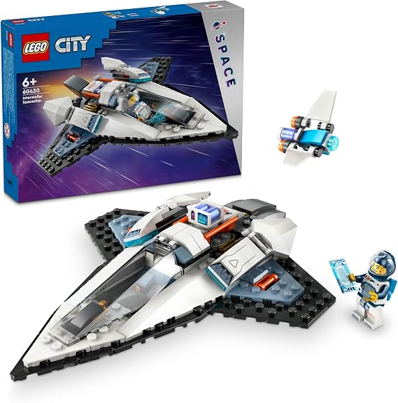 LEGO City Yıldızlararası Uzay Gemisi 60430 | 6 Yaş ve Üzeri Kız ve Erkek Çocukları için Astronot Minifigürü İçeren Oyuncak Seti, Doğum Günü Hediyesi (240 Parça)