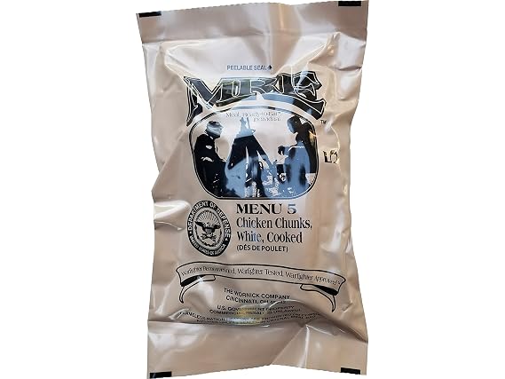 Chicken Chunk MRE Meal - Ultimate 2018 Military Surplus, Jan 2018+