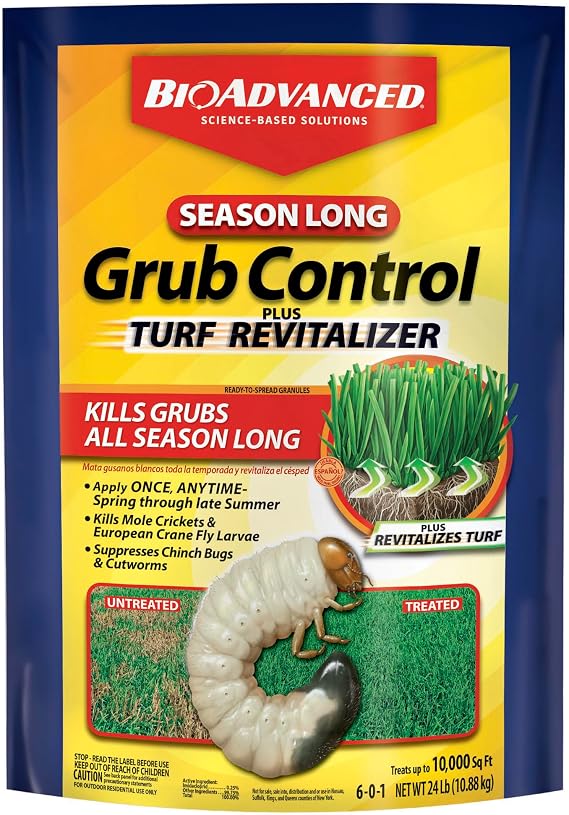 BioAdvanced Season Long Grub Control Plus Turf Revitalizer Granules - 24 lb
