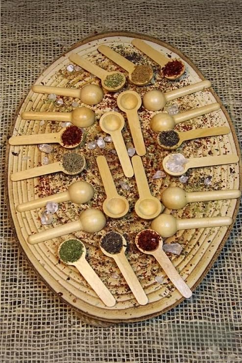 Scoop Bambu Baharat Kaşığı - Ölçek Kaşığı 7 cm 6 Adet
