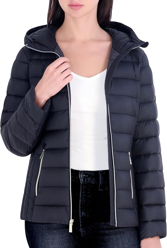Michael Kors Women's Hooded Packable Puffer Jacket
