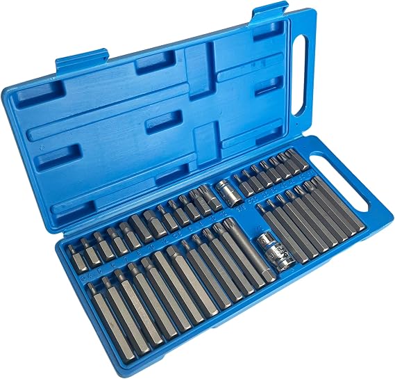 Mechanics Hex Torx Star & Spline BIT Socket Set 3/8" & 1/2" dr Long & Short Reach Sockets