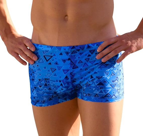 COOLTAN Men's Tan Through Swimwear Hipster, Aztec, M