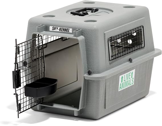 Petmate Sky Kennel for Air Travel, 21in Dog Crate for Pets up to 15lbs