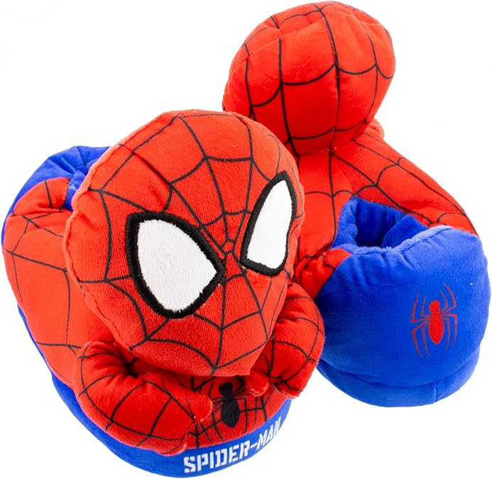Ground Up Spider-Man 3D Youth Boy's Slippers