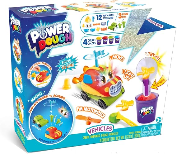 Canal Toys Power Dough Vehicles Large Box Interactive Dough (20Piece)