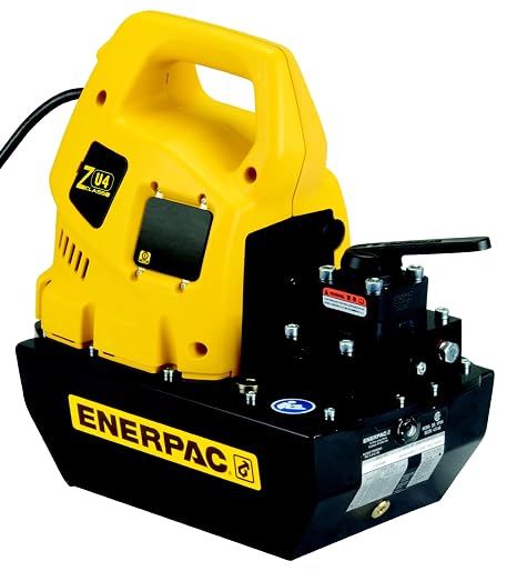 Enerpac ZU4204MB Portable Electric Pump with VM32 Manual Valve Standard 115 Volts and 4 Liters Usable Oil Capacity