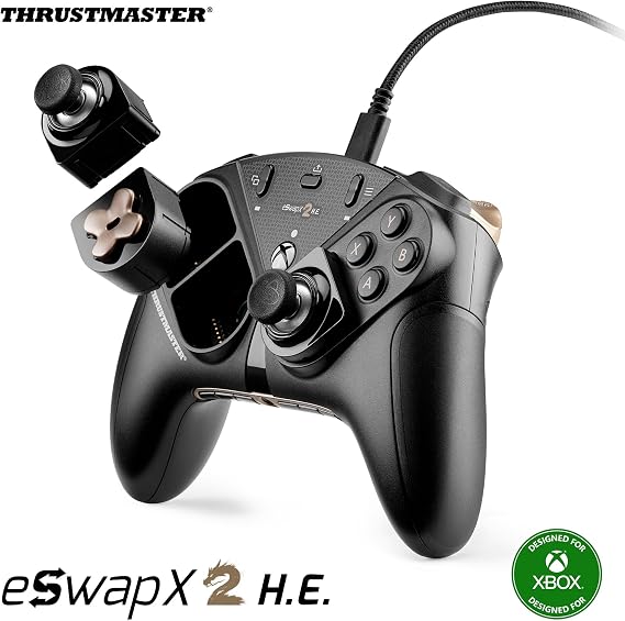 Thrustmaster ESWAP X2 H.E – Modular Gamepad for Esports Games with Anti-Drift H.E.A.R.T. (Hall Effect) Mini-Sticks – Compatible with Xbox Series X|S, Xbox One and PC