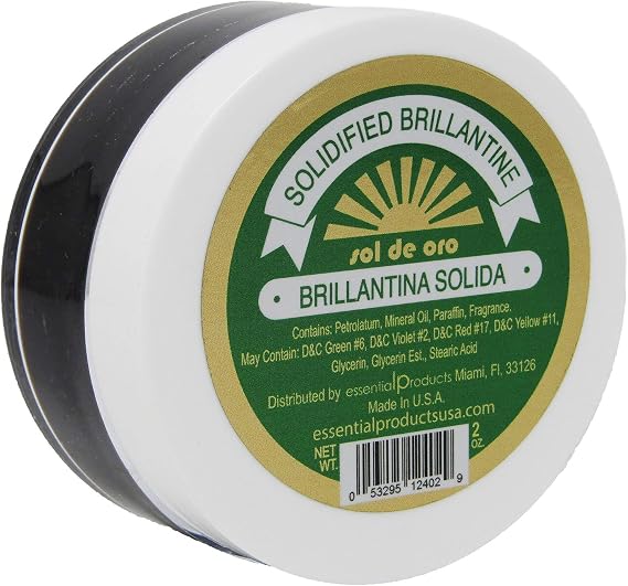 SOL DE ORO Brilliantine Solid Hair Dressing 2 oz Brillantina Solida
