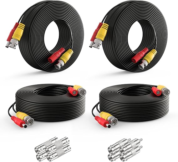 ANNKE All-in-One (4) 150ft Video Power BNC Cable for Security Camera System