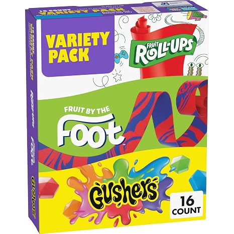 Fruit by the Foot Fruit Roll-Ups Fusion Assorted Flavors 16 Ct