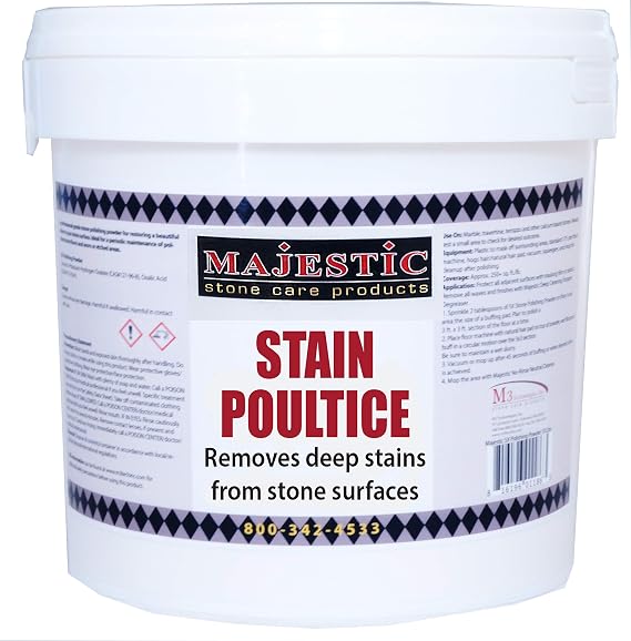 Majestic Stone Care Products Poultice Powder-Case of 4 (1.5 lbs)