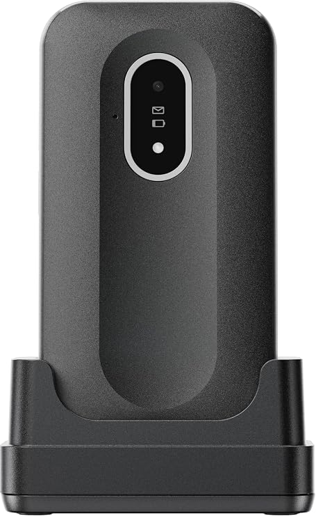 Doro Leva L20 Senior Mobile Phone, Large Landscape Display - Powerful HD Sound - Camera - Support Button with GPS Tracking - Basic Phone without Internet (Black & White)