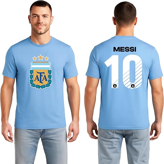 Icon Sports Officially Licensed Argentine Football Association Soccer Cotton T-Shirt - Unisex Adult