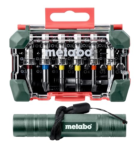 Metabo - Bit Box Sp, 29Piece + Mini Flash Light (626721000), Other Cordless Accessories