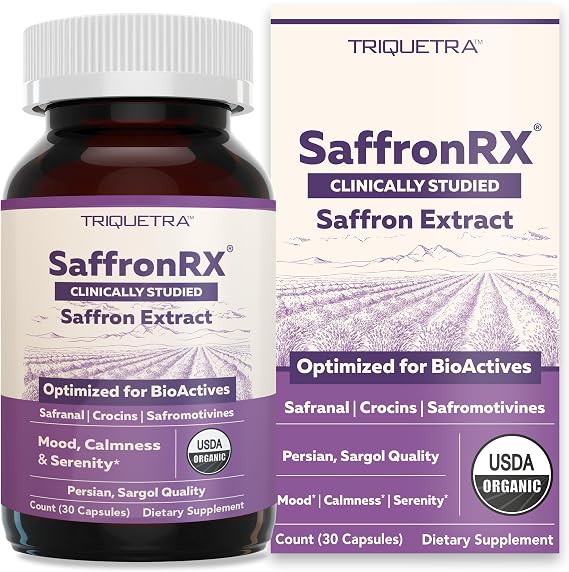 Organic Saffron Extract Optimized with Safromotivines, Safranal and Crocins