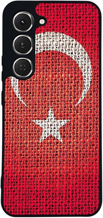 Tecno Spark 40 Pro ile Uyumlu Türk Bayrağı Tasarımlı Glossy Premium Kılıf, Kırmızı