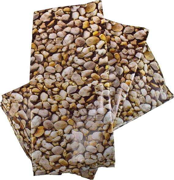 Cost Wise Pebble Effect PVC Pond Liner with Underlay – Heavy Duty 450GSM Garden Fish & Koi Pond/Wildlife Pool Liner, UV Resistant, (1m x1m)