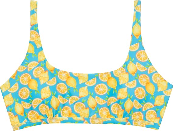 SwimZip Women's Scoop Neck Halter Top Bikini - UPF 50+ Sun Protection