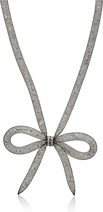 Betsey Johnson Mesh Bow Necklace