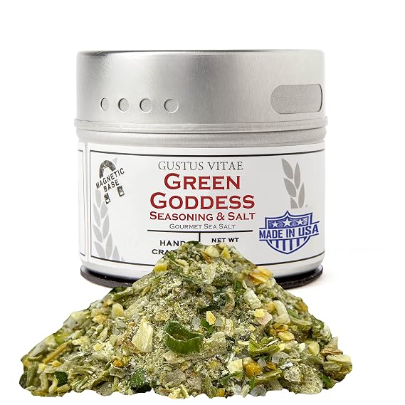 Gustus Vitae | Green Goddess Sea Salt & Seasoning | Gourmet Spice Blend