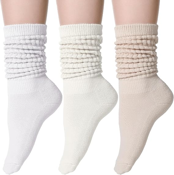 Geyoga 3 Pairs Slouch Socks for Women