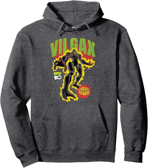 Ben 10 Vilgax Alien Villain Warlord Distressed Cartoon Pullover Hoodie
