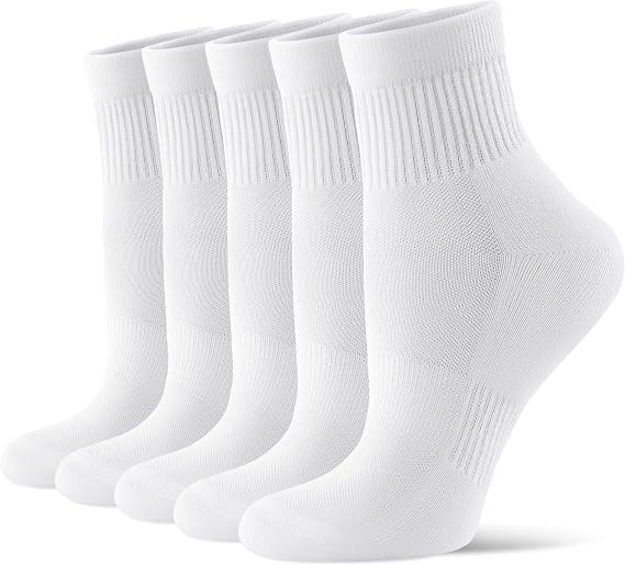CS CELERSPORT 5 Pairs Mini Crew Ankle Socks for Women and Men