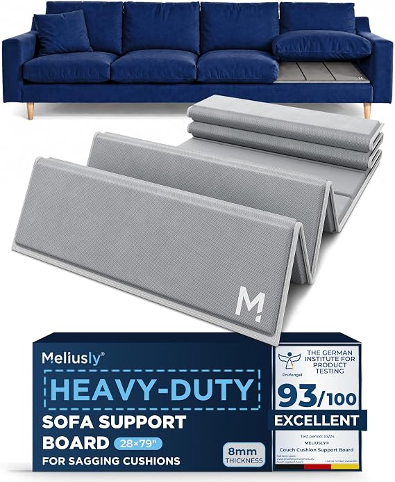 Meliusly Couch Cushion Support Board for Sagging Sofa Cushions (28x79)