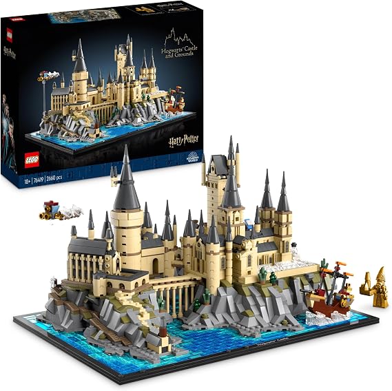 LEGO Harry Potter Hogwarts Castle and Grounds - Collectible Set for Adults incl. Main & Astronomy Towers, Great Hall, Chamber of Secrets & Architect Minifigure - 76419