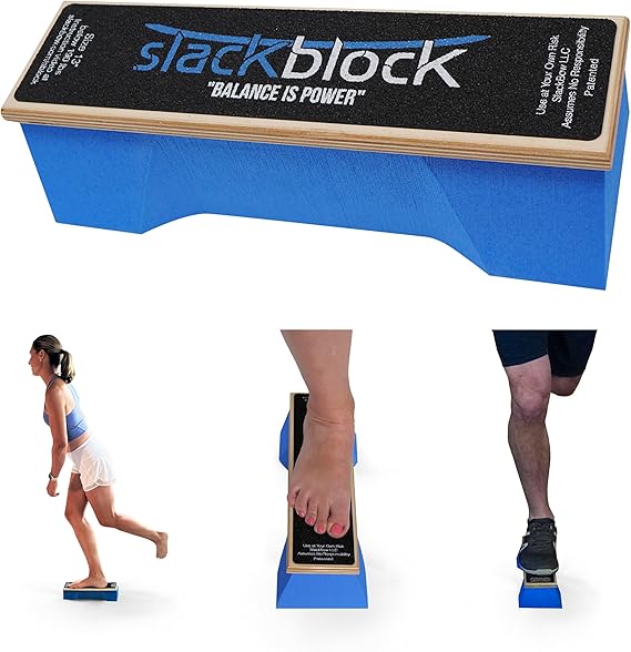 SlackBow SlackBlock Athletic Balance Trainer Improve Balance, Stability, and Athletic Performance Condition Your Body and Prevent Injury - Compact and Portable