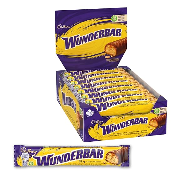 Cadbury Wunderbar Chocolate Bars, 24ct, Imported from Canada)