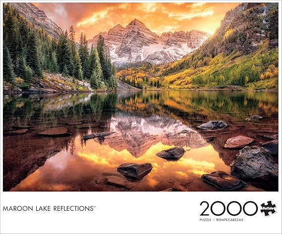 Buffalo Games - Maroon Lake Reflection - 2000 Piece Jigsaw Puzzle