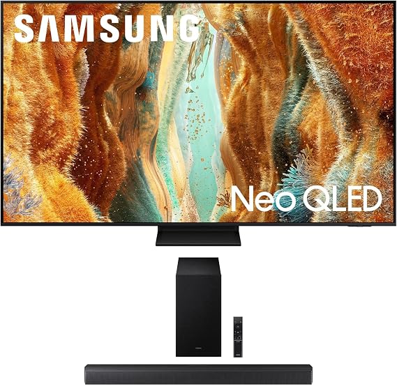Samsung QN65QN70FAFXZA 65 Inch Neo QLED 4K Smart TV with a HW-B630F B-Series Soundbar 3.1 Ch and Subwoofer with Dolby Audio 2025