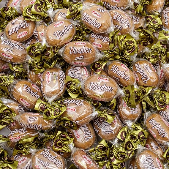 Butterscotch Hard Candy 1LB Milk and Butter Flavored Candy, Hard Shell with Soft Chewy Center